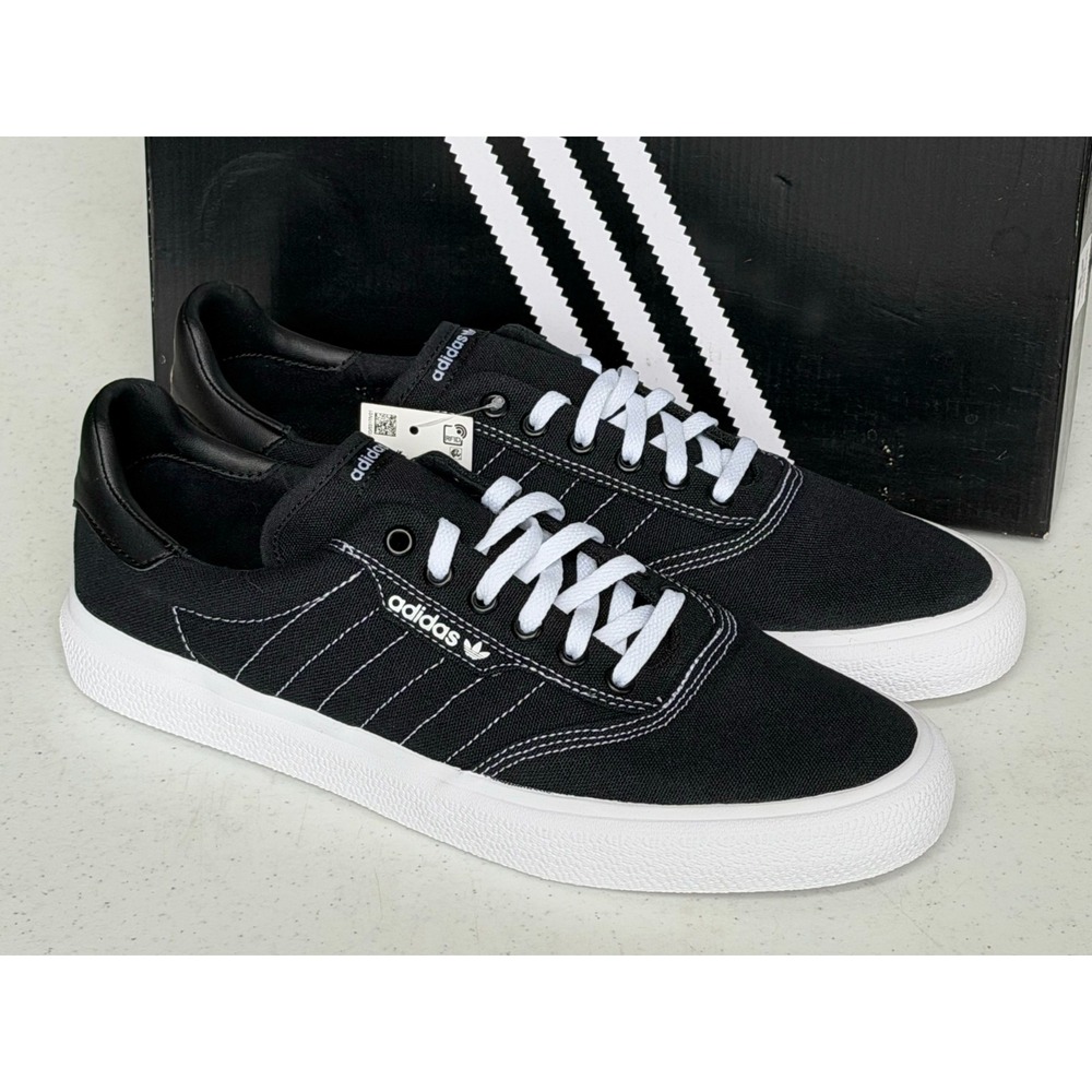 Adidas 3MC Vulc Core Black Skate Shoes Sneakers Men's Size 10.5 New